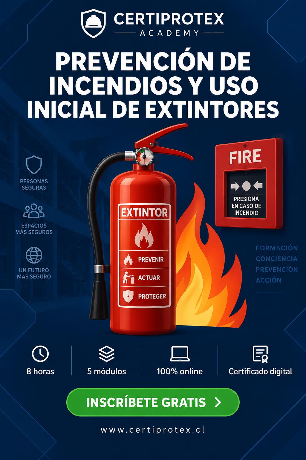 Curso Prevención de Incendios y Uso Inicial de Extintores